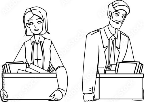 dismissal office vector