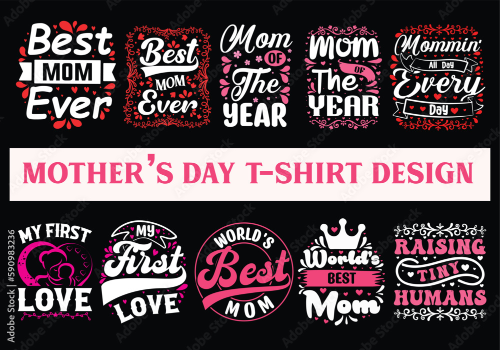 Mothers Day T Shirt bundle, lettering mom tshirt set, Mom tshirt quote, Mom tshirt vector, Mothers Day T Shirt Design Idea, mom t shirt print design, Colorful Mom t shirt