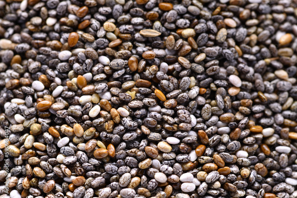 Macro photography of chia seeds. Focus stack Macro photography of chia seeds. Focus stack