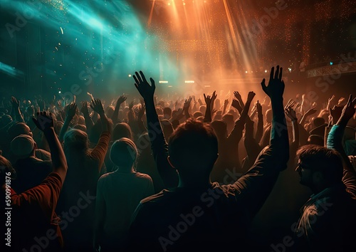 Crowd At a Concert, Crowd going Wild Generative AI