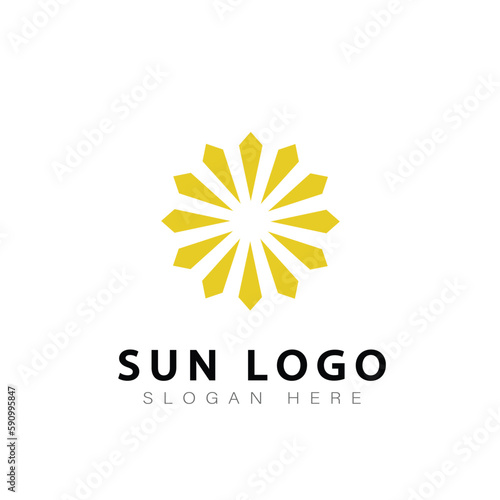sun loggo vector design symbol icon modern photo