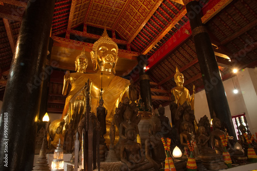 Luang Phor Tor is the main golden Buddha of church in Wat Visounarath and the Largest Buddha in Luang Prabang city. The temple was originally built in1512. And represents the earliest Laos style.