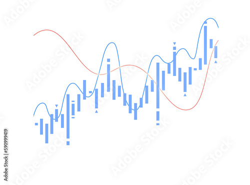 Blue trading world chart schedule. High quality illustration. Png format with transparent background