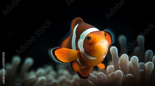 Graceful Clownfish in Natural Habitat