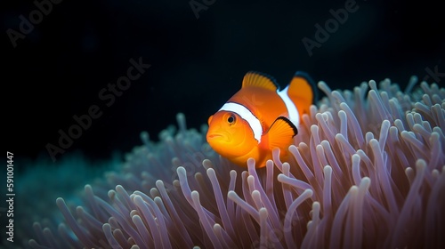 Captivating Clownfish in Coral Garden © Emojibb.Family