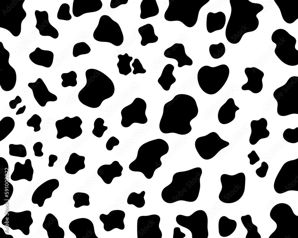 Vector black cow print pattern animal seamless. Cow skin abstract for printing, cutting, stickers, web, cover, wall stickers, home decorate and more. Vector black cow print pattern animal seamless. Cow skin abstract for printing, cutting, stickers, web, cover, wall stickers, home decorate and more.