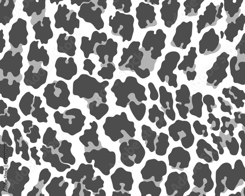 Vector gray leopard skin print pattern animal seamless for printing, cutting, stickers, web, cover, wall stickers, home decorate and more.