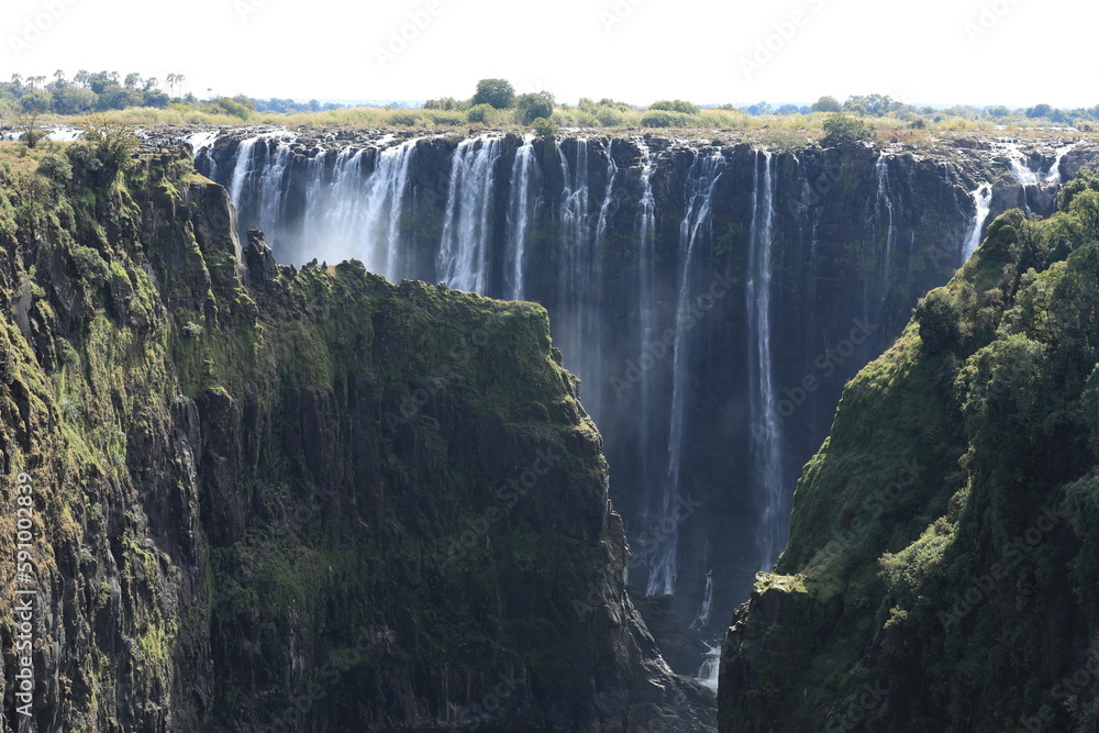 Naklejka premium top 3 best waterfalls of the world