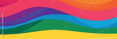 lgbt pride day and month rainbow background created with Generative AI technology © ViniSouza128