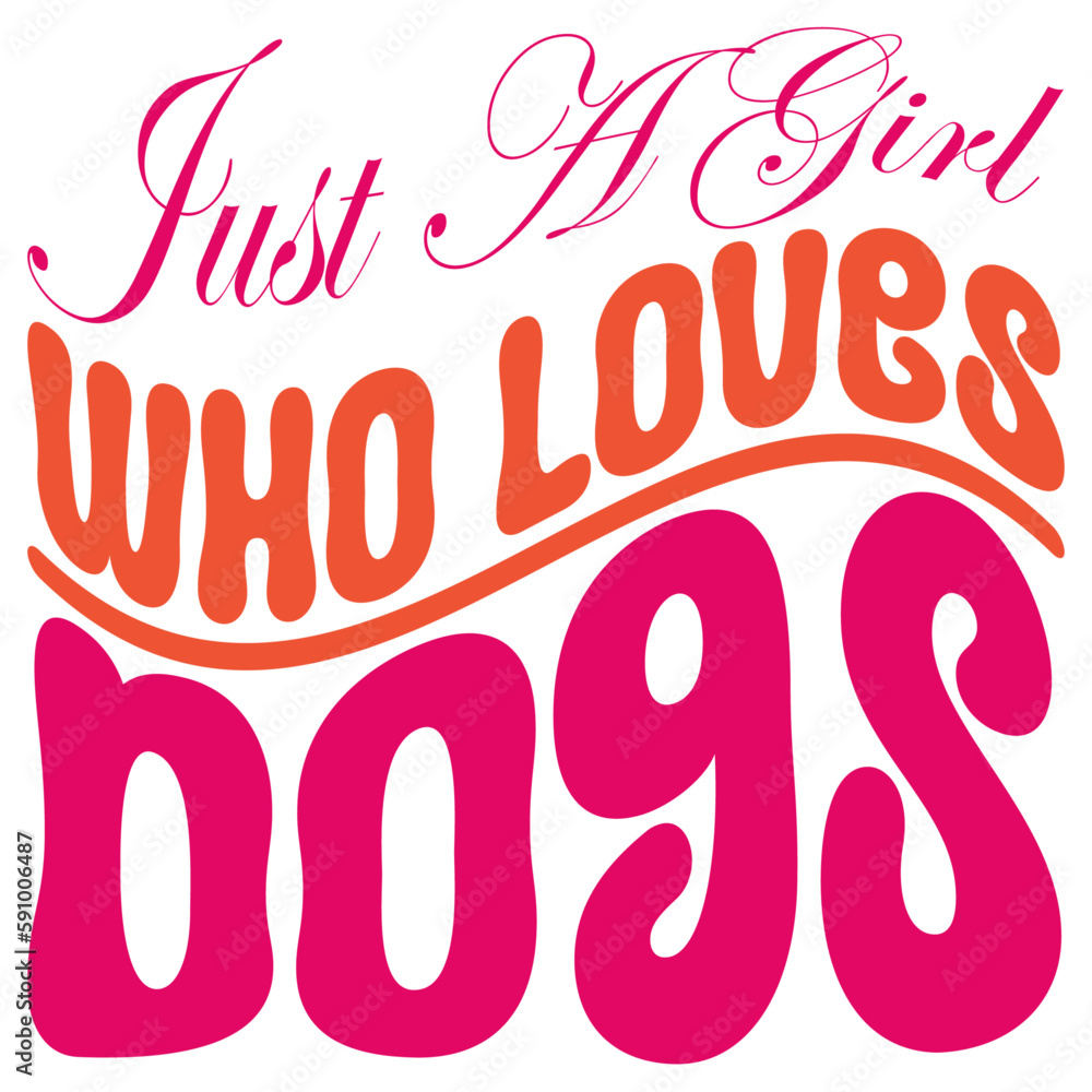 Retro Dog T-shirt Design, Vector Retro Dog T-shirt Design, Vector