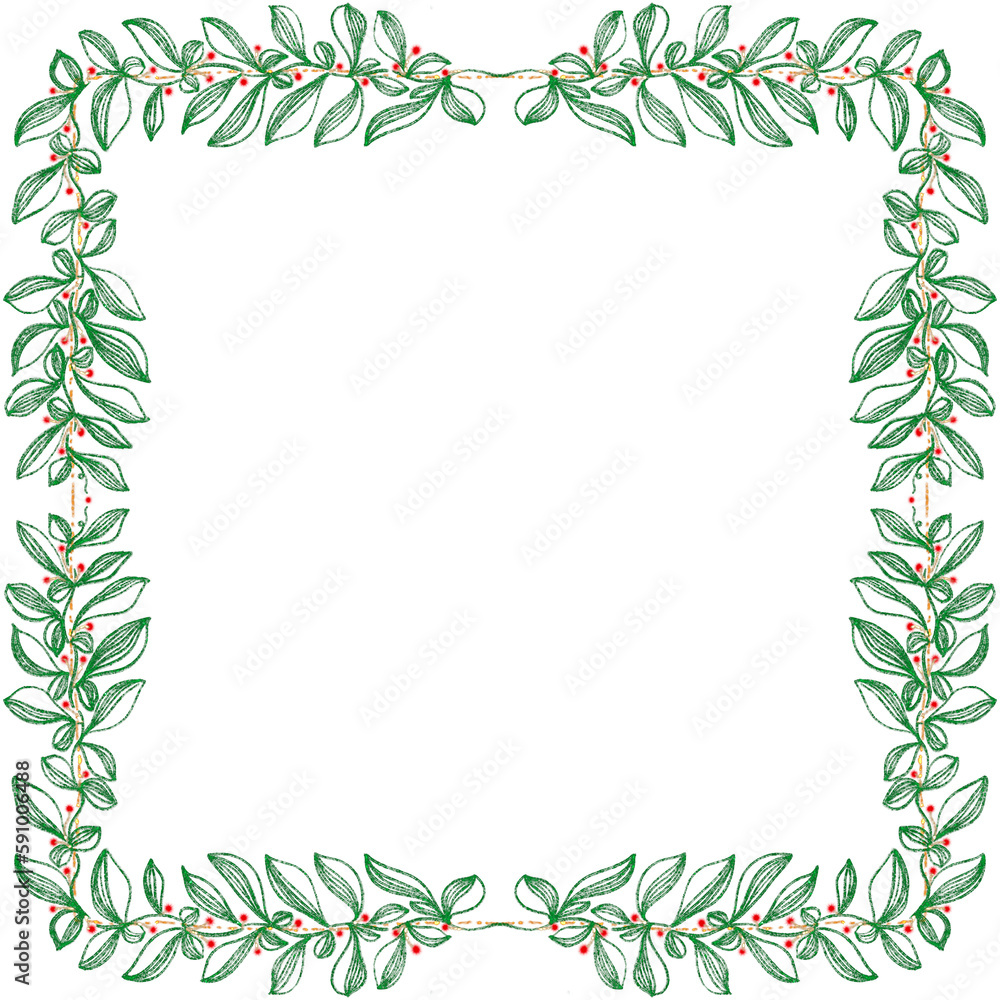 Glitter Christmas Frame Glitter Christmas Frame