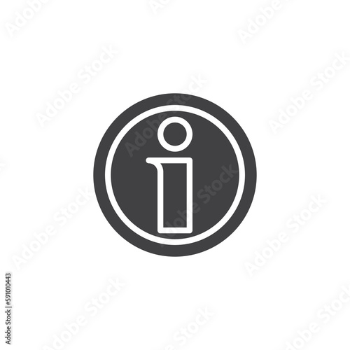 Information sign vector icon