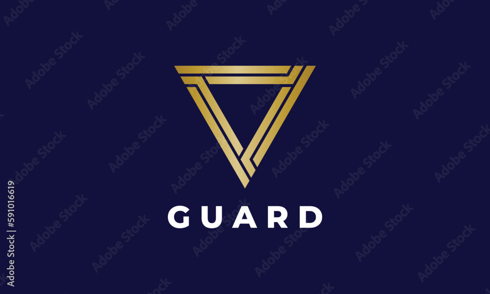 Triangle link vector logo minimalist design icon technology connection network digital Triangle link vector logo minimalist design icon technology connection network digital