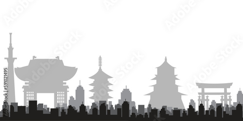 Background of Japan, famous place in Japan.