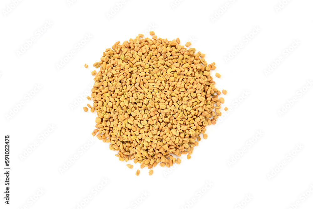Top view of Fenugreek seeds (methi dana, hulba, heyseed, dari) on white background. raw fenugreek seeds isolated on white, top view. Pile of Fenugreek seeds isolated on white background. Top view of Fenugreek seeds (methi dana, hulba, heyseed, dari) on white background. raw fenugreek seeds isolated on white, top view. Pile of Fenugreek seeds isolated on white background.