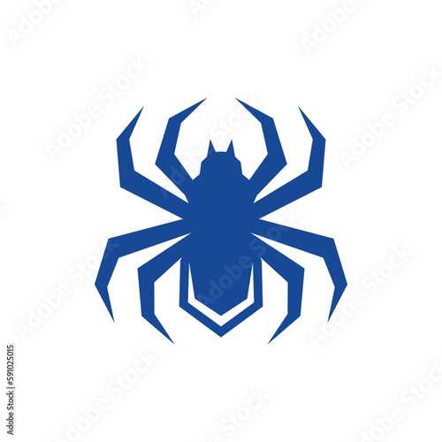 Spider web geometric creative logo