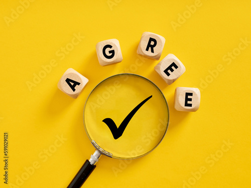 Tableau sur toile Business agreement, deal or approval