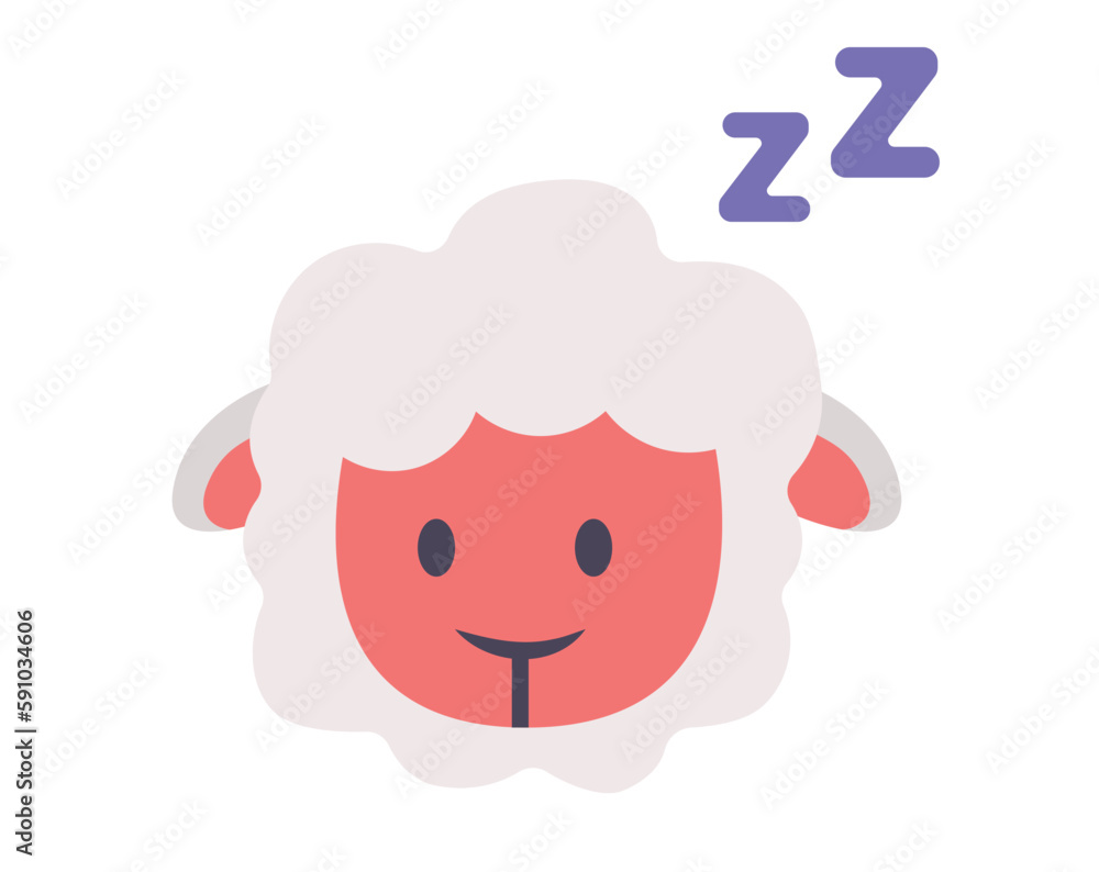 Concept Sleep icons sheep. This illustration features a flat, vector, cartoon-style sheep icon that represents sleep. Vector illustration. Concept Sleep icons sheep. This illustration features a flat, vector, cartoon-style sheep icon that represents sleep. Vector illustration.