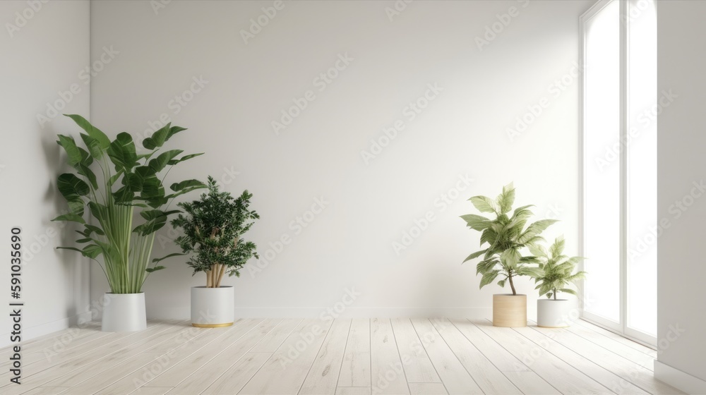 Modern Room. Stylish Interior Design Background. Generative AI. Modern Room. Stylish Interior Design Background. Generative AI.