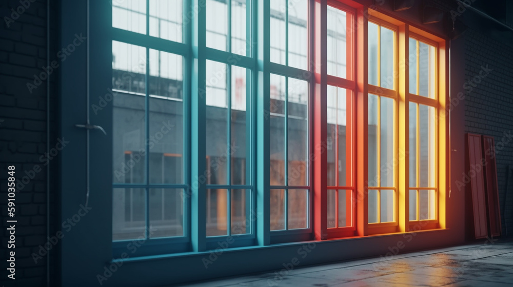 View of window. Generative Ai View of window. Generative Ai