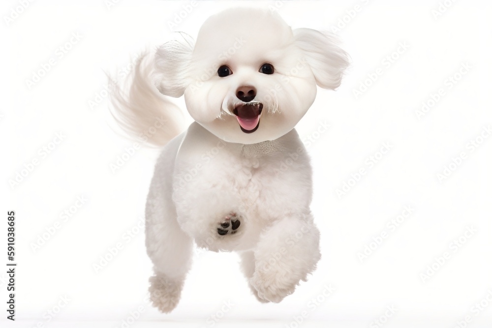 Obraz premium white poodle puppy