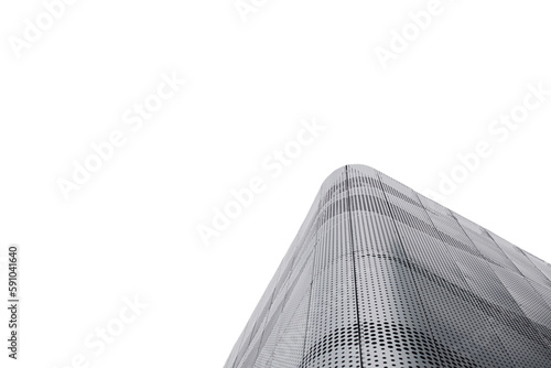 Abstract architecture isolated on white background