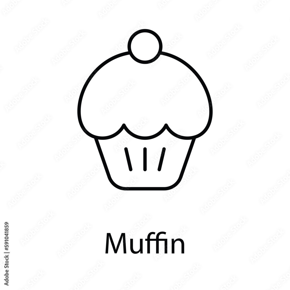 Muffin icon. Suitable for Web Page, Mobile App, UI, UX and GUI design Muffin icon. Suitable for Web Page, Mobile App, UI, UX and GUI design