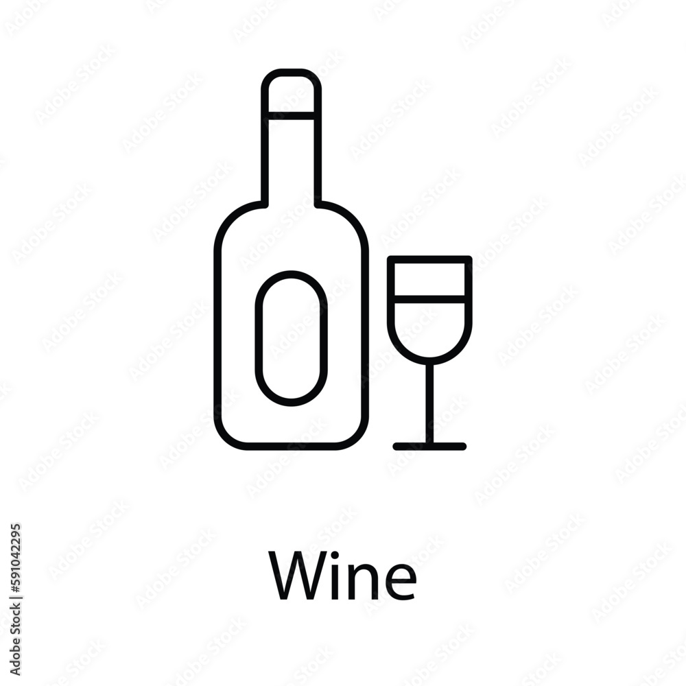 Wine icon. Suitable for Web Page, Mobile App, UI, UX and GUI design Wine icon. Suitable for Web Page, Mobile App, UI, UX and GUI design
