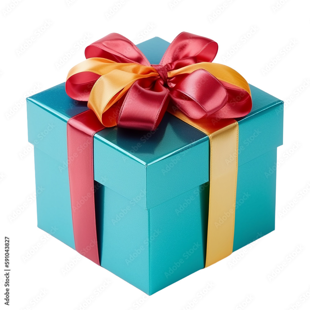 Obraz premium color gift box transparent background