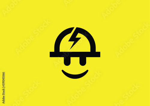 electrical contractors with helmet symbol