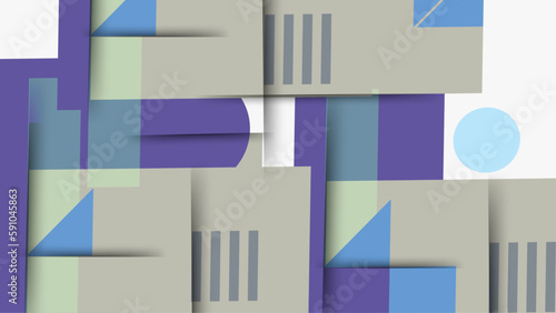 Pastel grey, purple and blue geometric background design