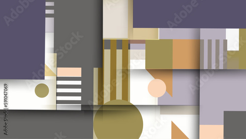 geometric mural wallpaper vector design