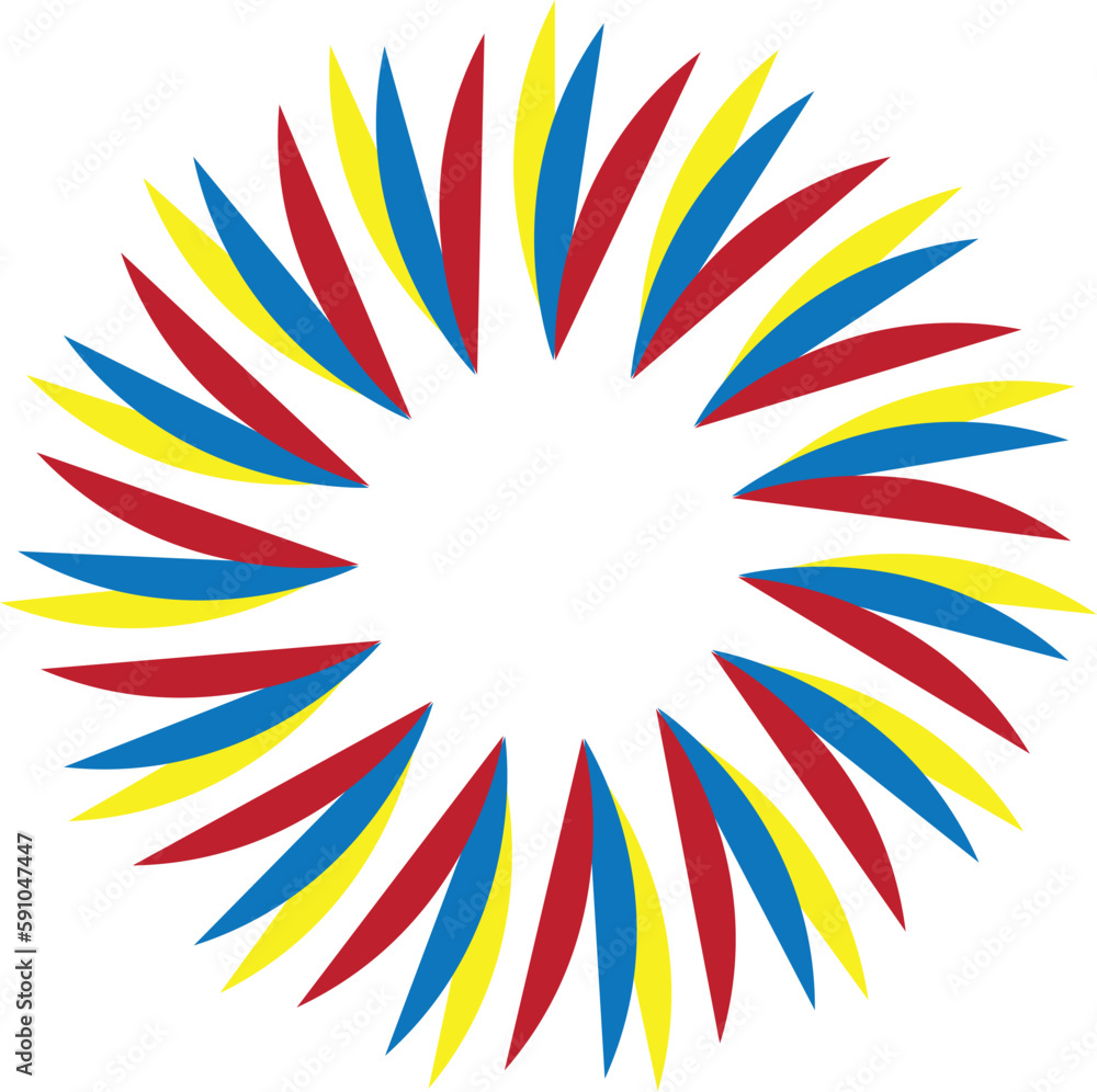Decorative abstract Flower or a ray of Light concept. Editable Clip Art. Decorative abstract Flower or a ray of Light concept. Editable Clip Art.
