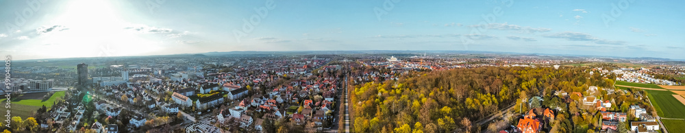 Ludwigsburg Panorama von oben