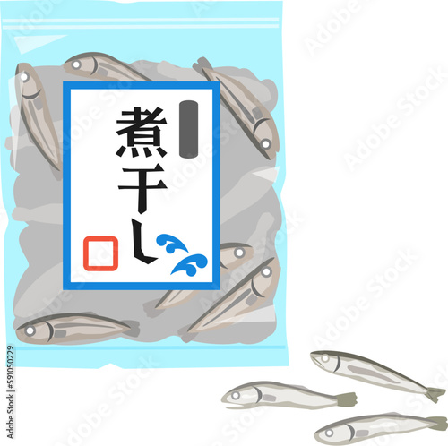 袋入りの煮干し