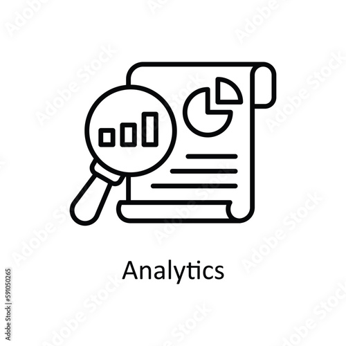Cuadro en lienzo Analytics  Vector Fill outline Icons