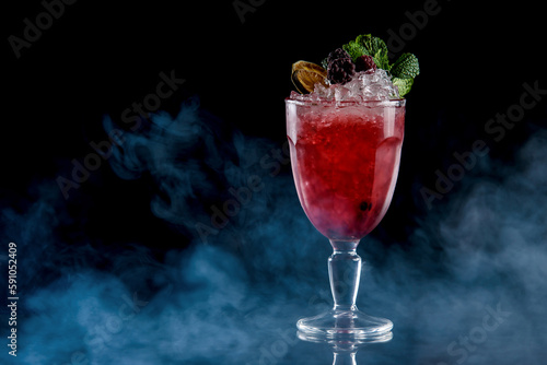 champagne and strawberry