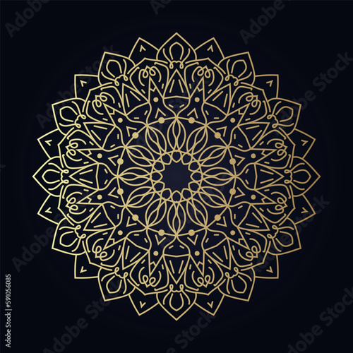 luxury circular pattern mandala background