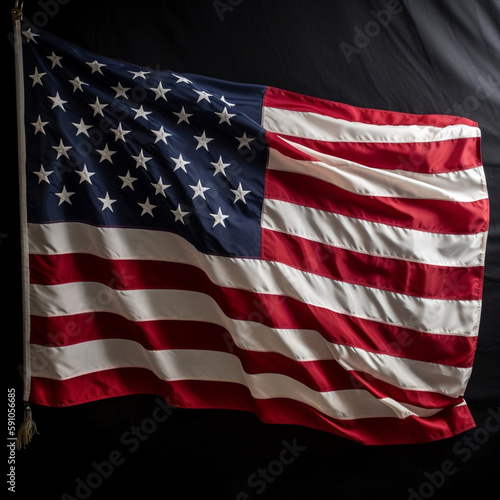 American flag background. Memorial Day. Independence Day. Labor Day. Patriotic background. generated ai