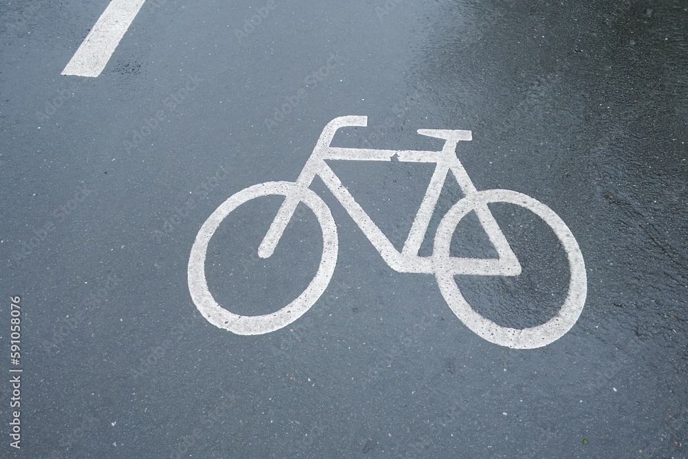 bicycle lane sign bicycle lane sign