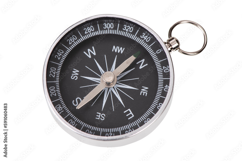 isolated compass shows direction - obrazy, fototapety, plakaty 