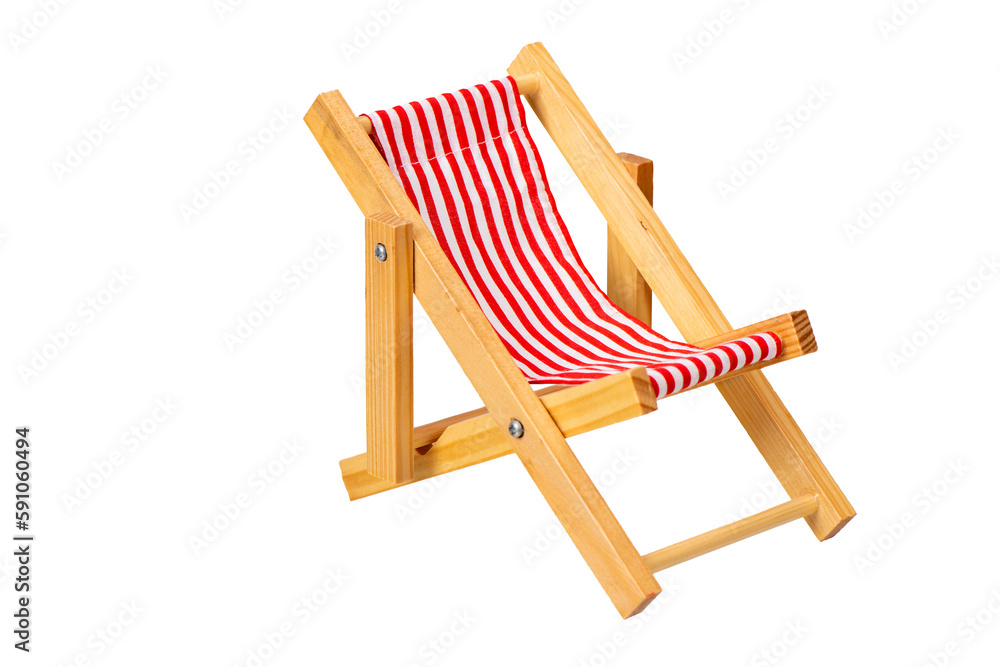 isolated deck chair