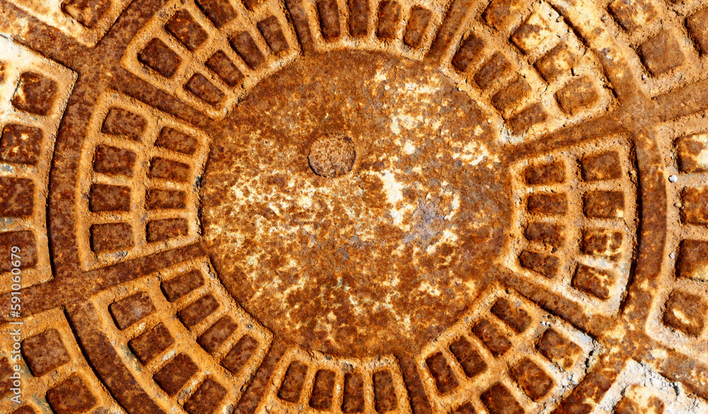 industrial background with rusty metal plate