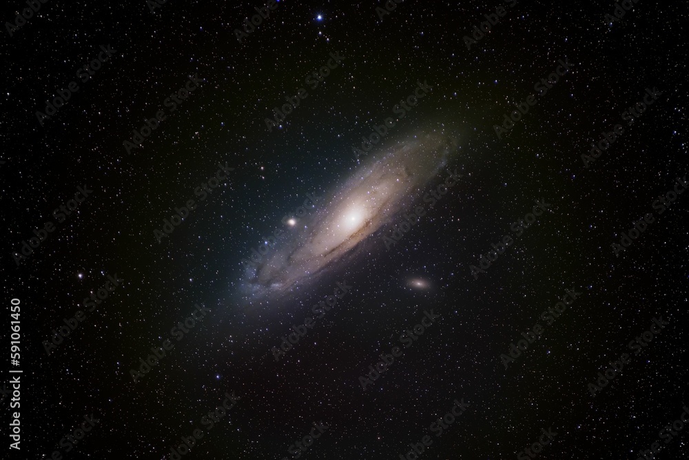 Andromeda Galaxy (catalog numbers NGC 224 and M31) a separate galaxy beyond the Milky Way