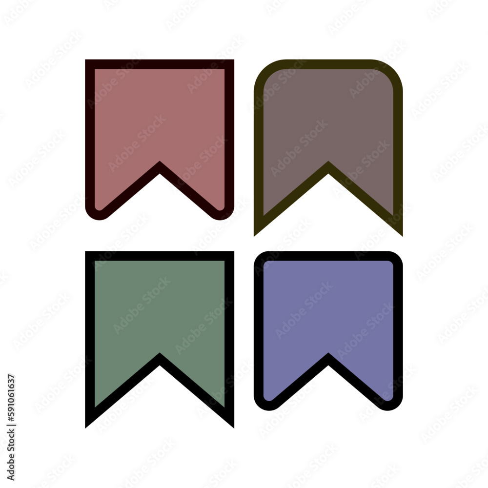 bookmark icon vector design templates bookmark icon vector design templates