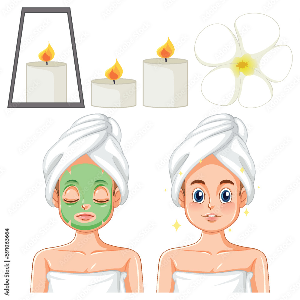 Spa and Sauna Self Care Elements Collection Spa and Sauna Self Care Elements Collection