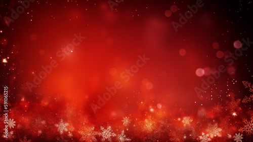 Christmas and Happy New Year Background red  Generative ai