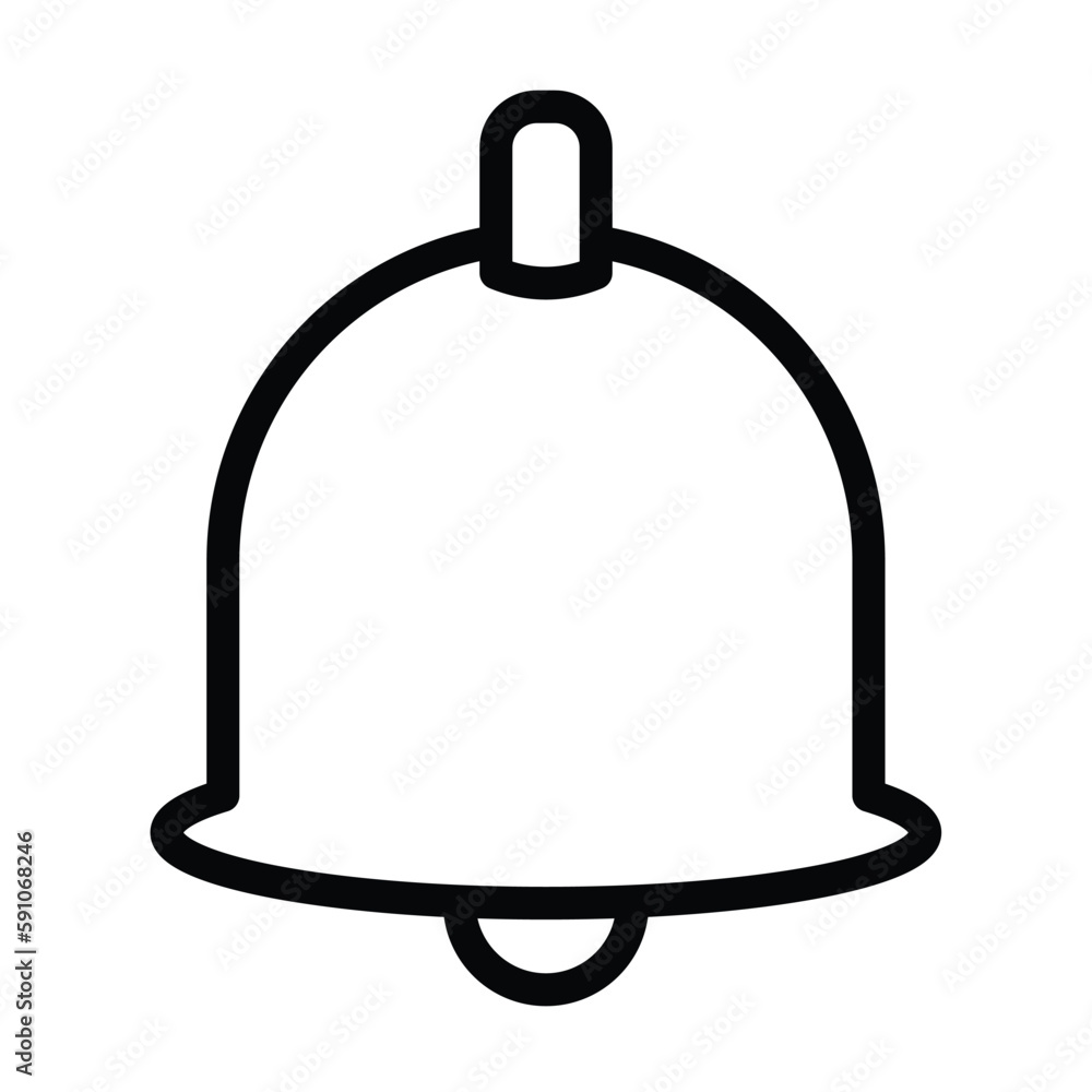 bell notification simple line icon design bell notification simple line icon design