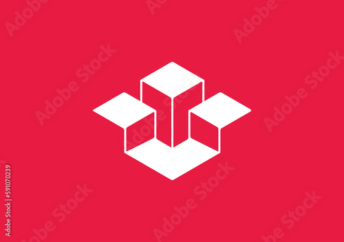 minimal cube graph logomark symbol