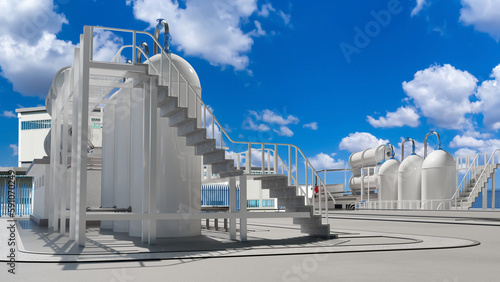 Chemical factory. Factory a...